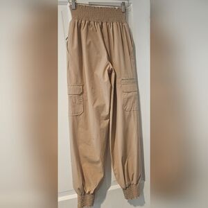 Meshki Tan Cargo Joggers